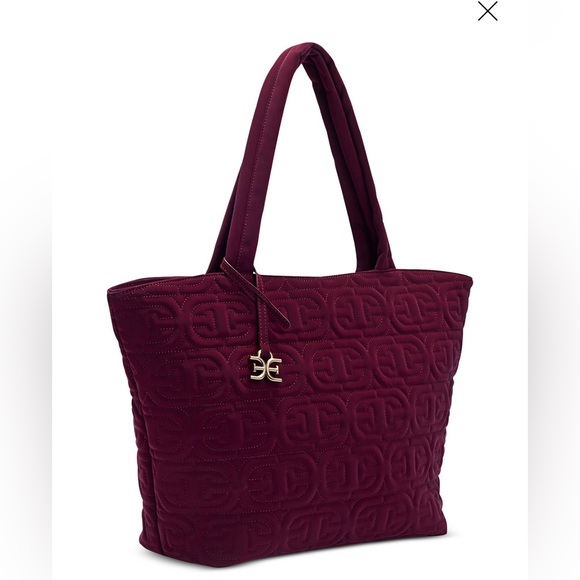 Sam Edelman Ethyl Top Zip E/W Tote. Bordeau. - Picture 6 of 16